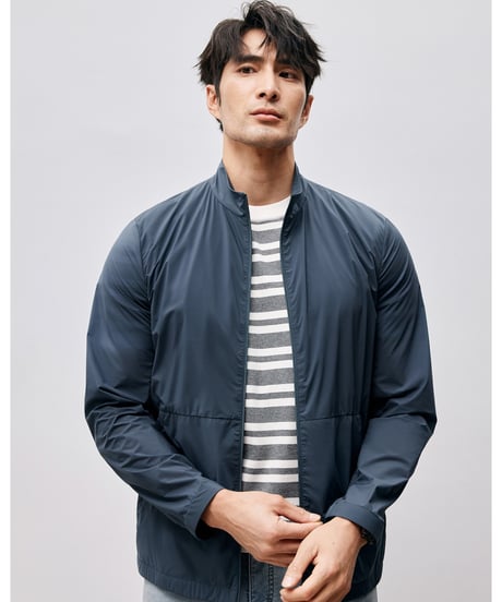stand collar uv jacket /2color　SH2505