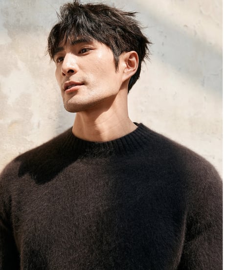 turtleneck sweater raccoon 100% /3color　SH2391