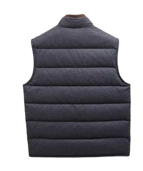 modal wool white goose down vest /2color　SH2403