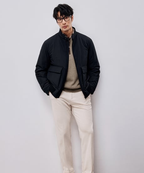 half-zip cashmere sweater　SH2587