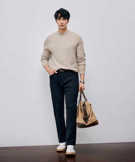 round neck sweater cashmere 100%　SH2691