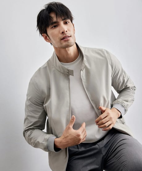stand collar jacket /2color　SH2139