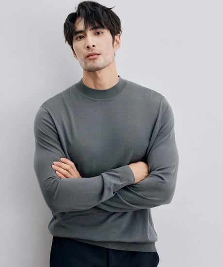 high neck sweater wool 100％ /7color　SH2316