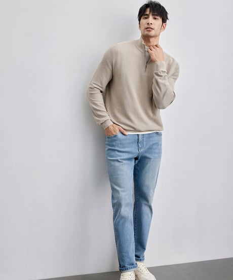 half zip sweater /2color　SH2128