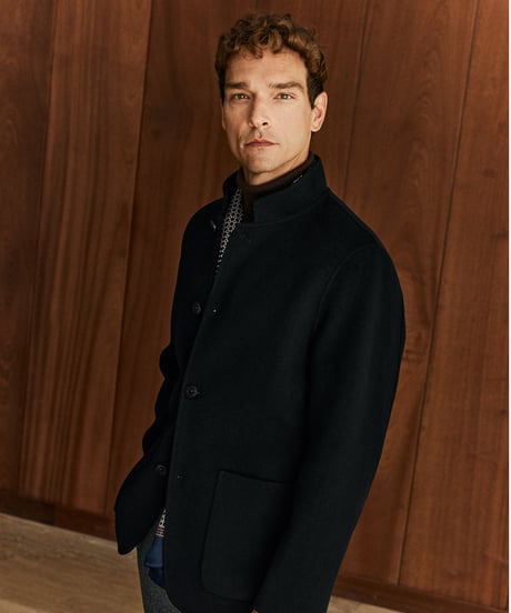 stand collar wool cashmere jacket　SH2618