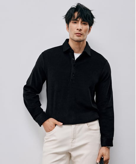 towel cotton polo shirt /2color　SH2596