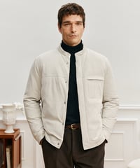 white goose down jacket with stand-up collar /2color　SH2590