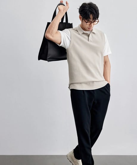 wool knit vest /2color　SH2131