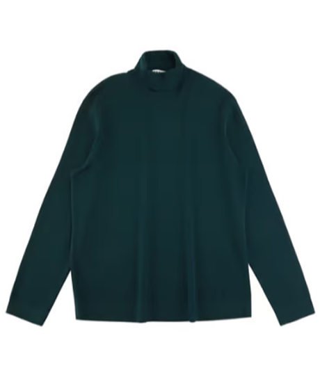 sweater turtleneck cardigan wool thick /5color　SH2572