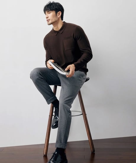 sweater wool slim fit /2color　SH2232
