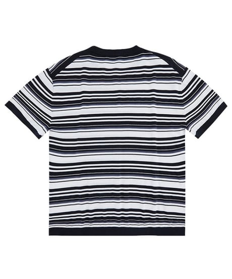 mulberry silk striped t-shirt /2color　SH2557