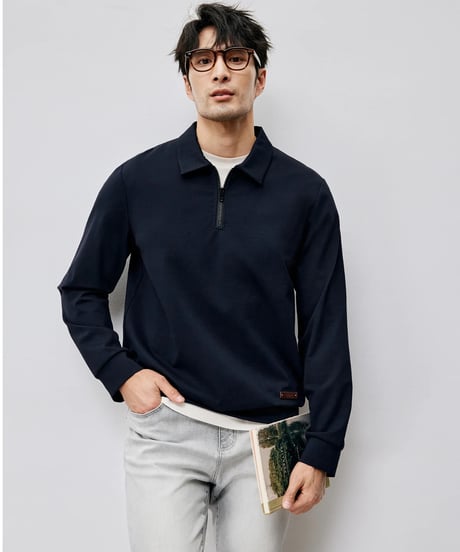 stretch lapel sweatshirt　SH2456