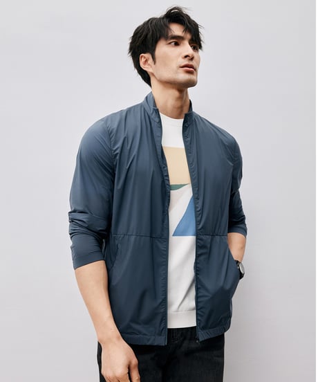 stand collar uv jacket /2color　SH2505