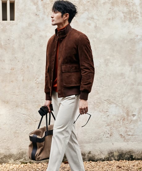 suede leather jacket lamb leather 100%　SH2394
