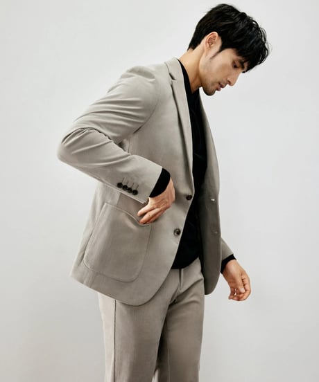 corduroy slim casual jacket /2color　SH2271