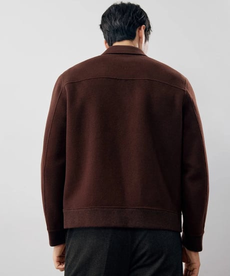short jacket lapel wool /3color　SH2243