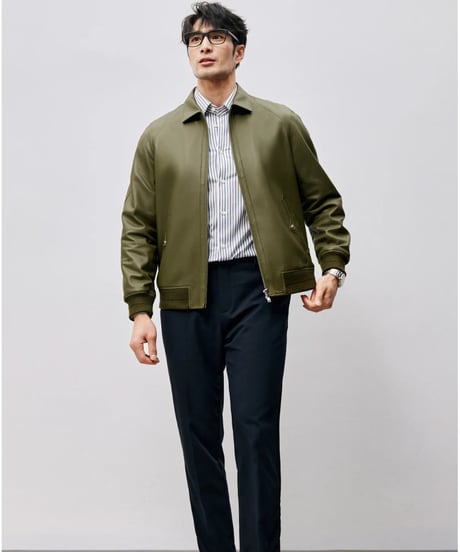 100% sheepskin leather jacket　SH2460