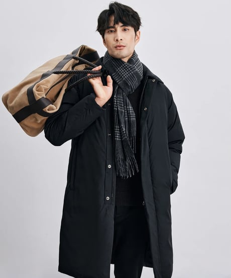white goose lapel down jacket /2color　SH2412