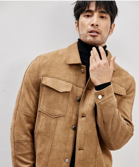 suede casual jacket /2color　SH2423