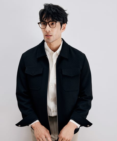 jacquard denim jacket  /2color　SH2682