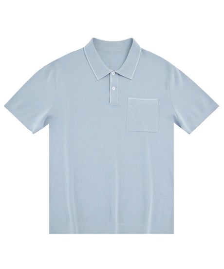 cotton knit polo shirt /2color　SH2534