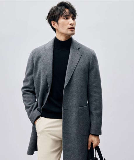 wool mid-length coat jacket　SH2435