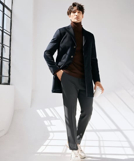 middle coat cashmere 100%　SH2413