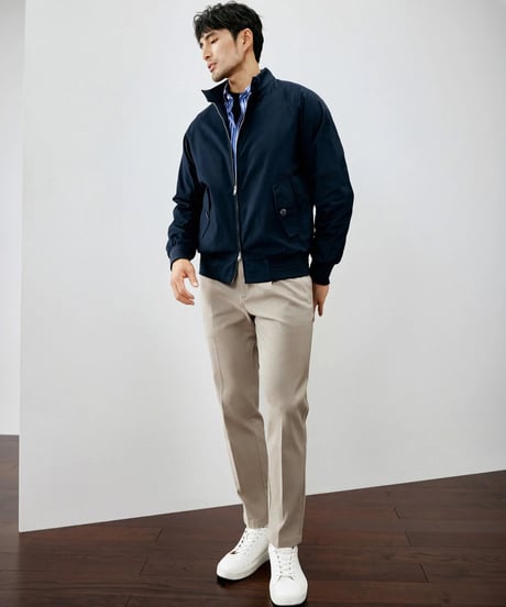 stand collar blouson jacket /2color　SH2273