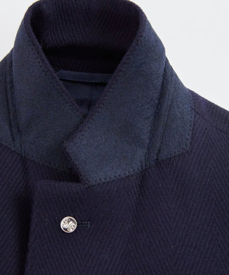 wool herringbone slim casual jacket /2color　SH2239