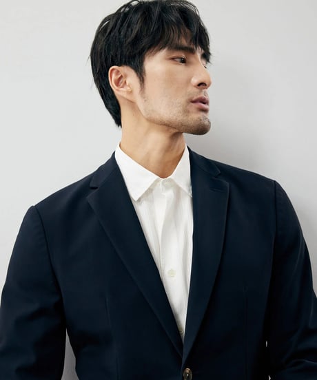 stretch slim single jacket /2color　SH2238