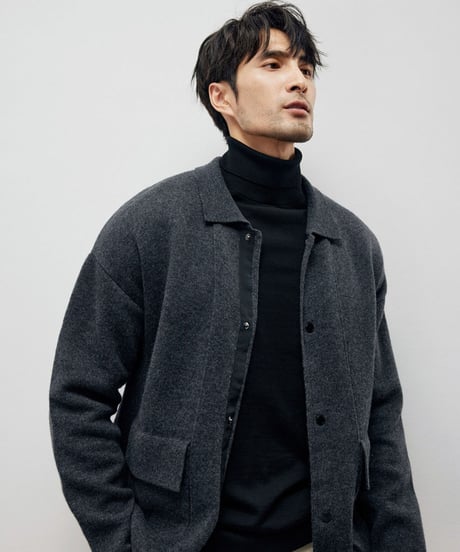 cashmere wool knit jacket　SH2212