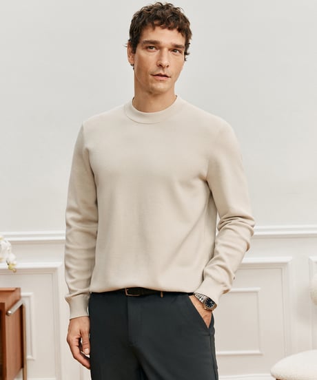 wool sweater half turtleneck /4color　SH2686