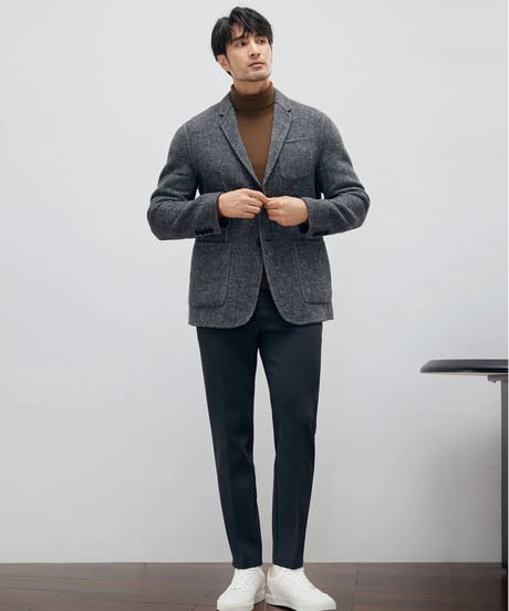 herringbone wool casual jacket /2color　SH2198