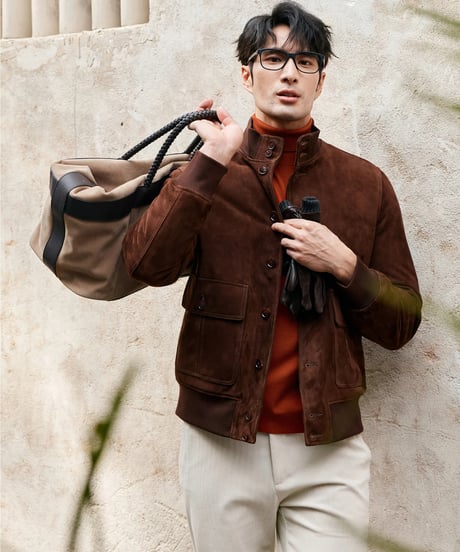 suede leather jacket lamb leather 100%　SH2394