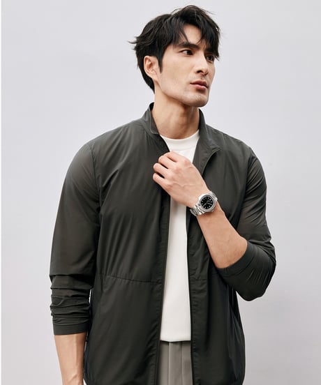 stand collar uv jacket /2color　SH2505