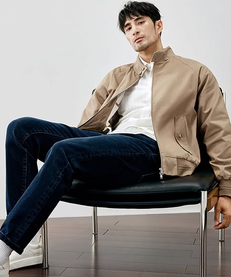 stand collar blouson jacket /2color　SH2273