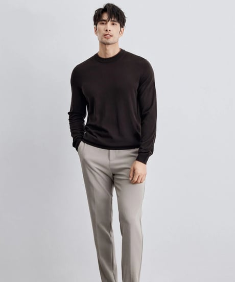 wool round neck sweater /4color　SH2301