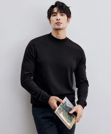 high neck sweater wool 100％ /7color　SH2316