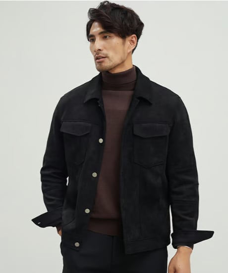 suede casual jacket /2color　SH2423
