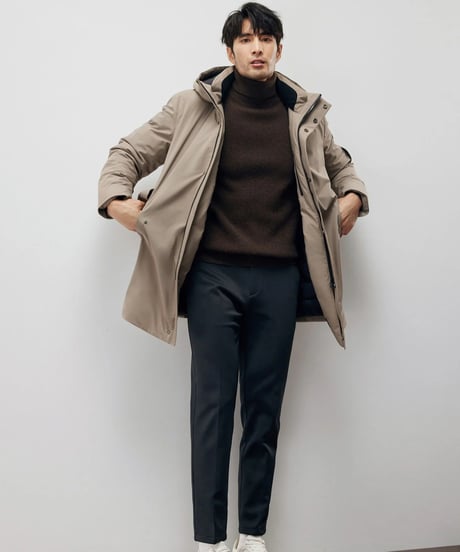 yak slim high neck sweater /2color　SH2214