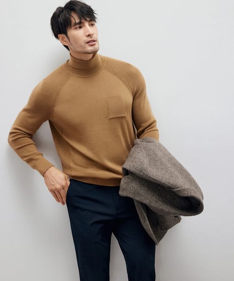 turtleneck wool sweater /2color　SH2179