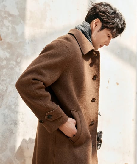 wool mid length coat jacket /2color　SH2379