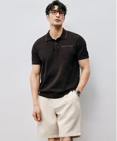 single pleated linen shorts　SH2529