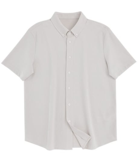 cotton piqué slim shirt /2color　SH2488