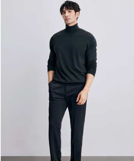 wool turtleneck sweater 100％ /4color　SH2347