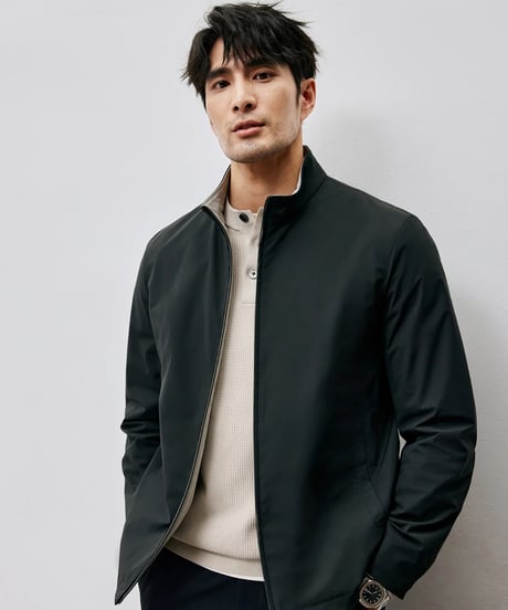stand collar jacket /2color　SH2446