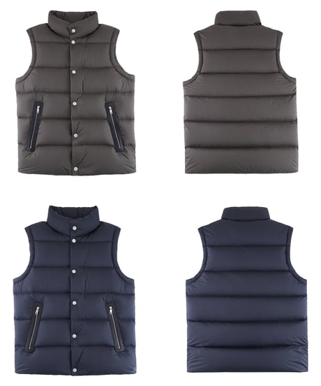 white goose down vest jacket /2color　SH2336