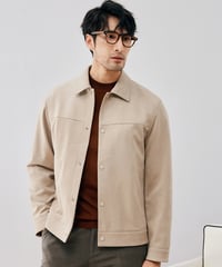 stretch suede jacket /3color　SH2676