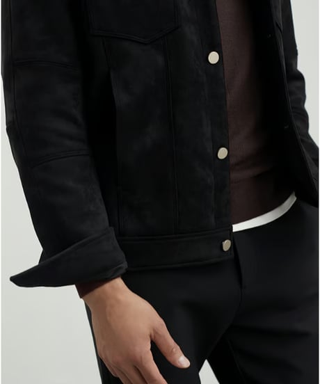 suede casual jacket /2color　SH2423