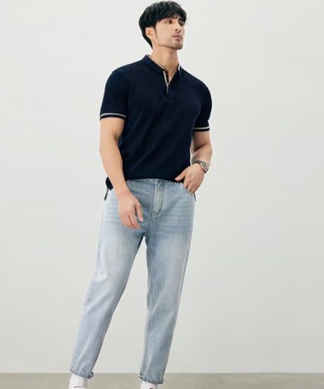 cotton lapel t-shirt　SH2422